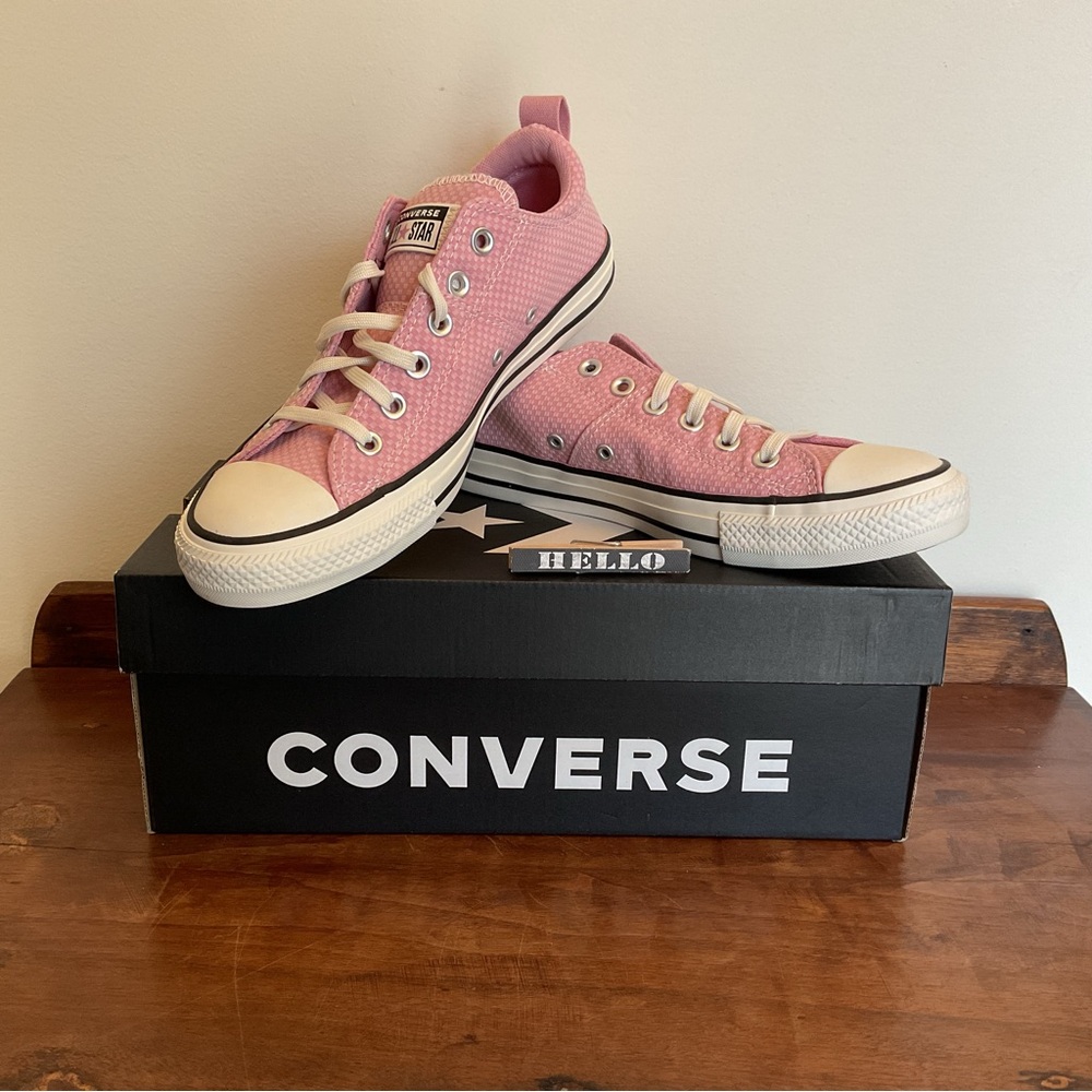 Converse A11628C Madison Ox Lotus Pink Checkered Sneakers Women’s 8.5